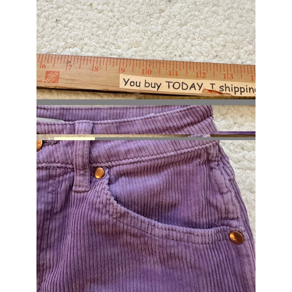 Wrangler Women's Corduroy Size 24/34 Purple Westward High Rise Bootcut 626 Pants - Picture 5 of 8